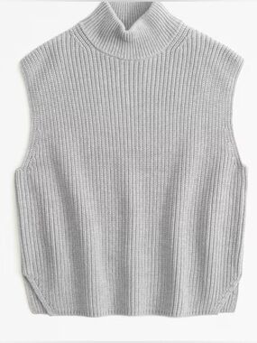 A&F Ribbed Sleeveless Turtleneck, S, NWOT